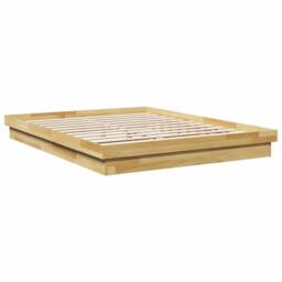 Berkfield Home Bed Frame without Mattress 160x200 cm Solid Wood Oak in Brown - thumbnail 8