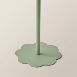 ValueLights Hattie Rechargeable Metal Scalloped Edge Portable Table Lamp in Pale Green - thumbnail 5