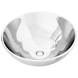Berkfield Home Wash Basin 32.5x14 cm Ceramic Silver - thumbnail 2