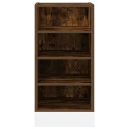 Berkfield Home Bottom Cabinet Smoked Oak 40x44.5x81.5 cm Engineered Wood in Brown - thumbnail 4