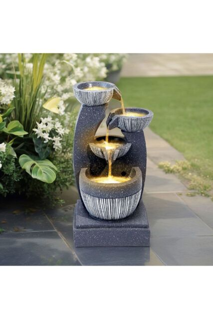 Garden Sanctuary Outdoor Electric Freestanding Garden Fountain Rockery Decor in Natural - image 1