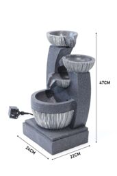 Garden Sanctuary Outdoor Electric Freestanding Garden Fountain Rockery Decor in Natural - thumbnail 6