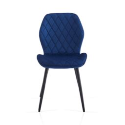SONARA Modern Velvet Dining Chairs Set of 2 with Ergonomic Curved Backrest in Blue - thumbnail 8