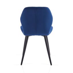 SONARA Modern Velvet Dining Chairs Set of 2 with Ergonomic Curved Backrest in Blue - thumbnail 7