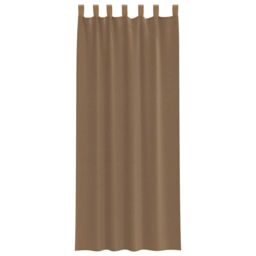 Berkfield Home Voile Curtains with Loops 2 pcs Light Brown 140x260 cm - thumbnail 4
