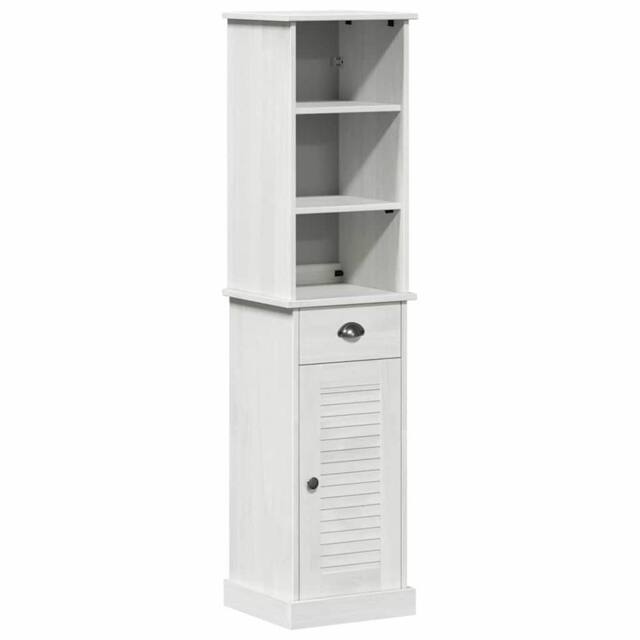 Berkfield Home Bathroom Furniture Set 2 pcs Brown & White 37 x 34 x 150 cm - image 1