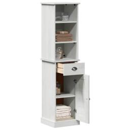 Berkfield Home Bathroom Furniture Set 2 pcs Brown & White 37 x 34 x 150 cm - thumbnail 3