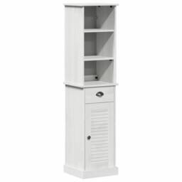 Berkfield Home Bathroom Furniture Set 2 pcs Brown & White 37 x 34 x 150 cm - thumbnail 1