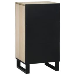 Berkfield Home Media Storage Cabinets & Racks White & Black 40 x33.5 x 75 cm - thumbnail 5