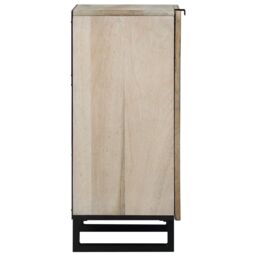 Berkfield Home Media Storage Cabinets & Racks White & Black 40 x33.5 x 75 cm - thumbnail 4