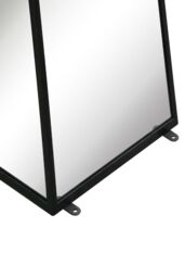 MirrorOutlet Black Metal Edged Mirrored Garden Ornament (150CM X 30CM X 30CM) - Size: 1 Pack - thumbnail 6