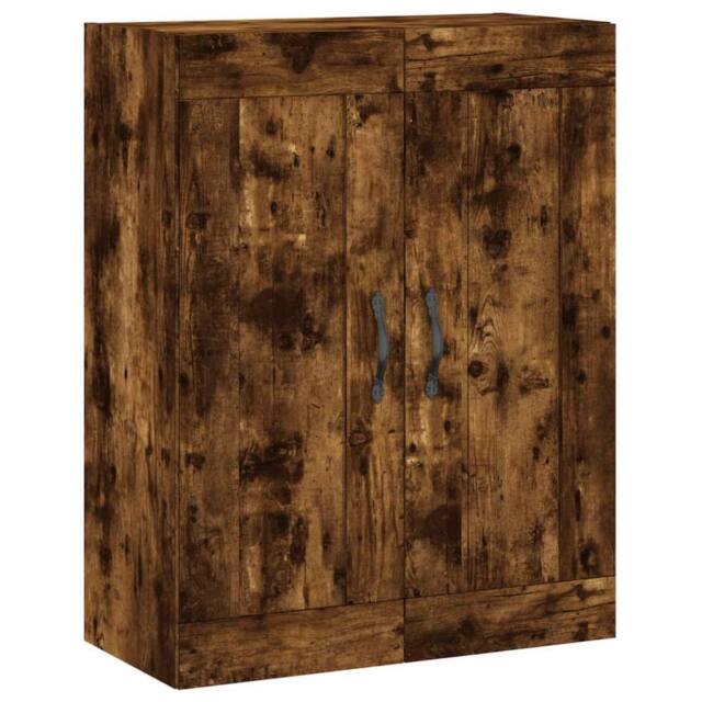 Berkfield Home Wall Mounted Cabinet Smoked Oak 69.5x34x90 cm Engineered Wood in Brown - image 1