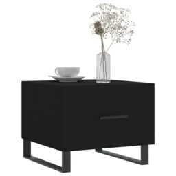 Berkfield Home Coffee Tables 2 pcs Black 50x50x40 cm Engineered Wood - Size: 50 x 50 x 40 cm - thumbnail 3