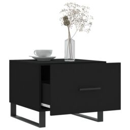 Berkfield Home Coffee Tables 2 pcs Black 50x50x40 cm Engineered Wood - Size: 50 x 50 x 40 cm - thumbnail 4