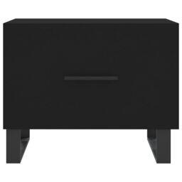 Berkfield Home Coffee Tables 2 pcs Black 50x50x40 cm Engineered Wood - Size: 50 x 50 x 40 cm - thumbnail 6