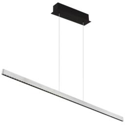 Netlighting Dentsy 120cm Bar Pendant Matt Silver LED Dimmable 4000K Touch Dimmer - thumbnail 1