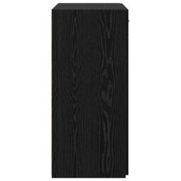 Berkfield Home Storage Cabinet Black Oak 80x42.5x93.5 cm Engineered Wood - thumbnail 7