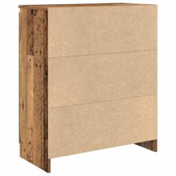 Berkfield Home Sideboard with Drawer Old Wood 71x35x84 cm Engineered Wood in Brown - Size: 71 x 35 x 84 cm - thumbnail 8