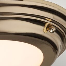 Netlighting Welland LED 1 Light Flush Light Polished Brass in Yellow - thumbnail 4