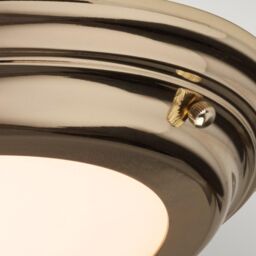 Netlighting Welland LED 1 Light Flush Light Polished Brass in Yellow - thumbnail 3