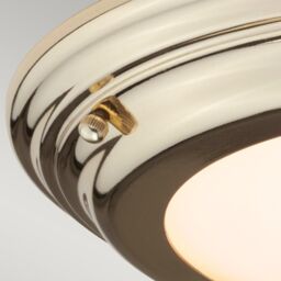 Netlighting Welland LED 1 Light Flush Light Polished Brass in Yellow - thumbnail 2