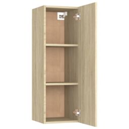 Berkfield Home TV Cabinet Sonoma Oak 30.5x30x90 cm Engineered Wood in Brown - thumbnail 5