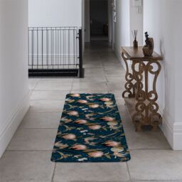 Benjamin Tate Design The Moon Butterflies & Flowers Runner Rug in Natural - Size: 67 cm x 230 cm - thumbnail 3