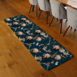 Benjamin Tate Design The Moon Butterflies & Flowers Runner Rug in Natural - Size: 67 cm x 230 cm - thumbnail 2