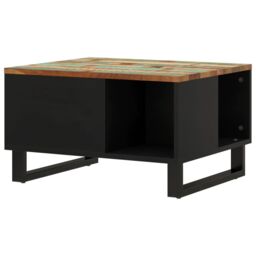 Berkfield Home Coffee Table 60x50x35 cm Solid Wood Reclaimed - Size: 60 x 50 x 35 cm - thumbnail 5