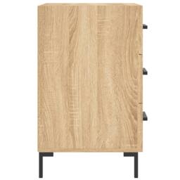 Berkfield Home Modern Bedside Cabinet Sonoma Oak 40x40x66 cm Engineered Wood in Tan - Size: 40 x 40 x 66 cm - thumbnail 6