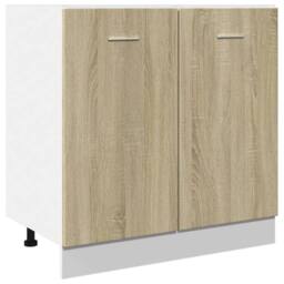 Berkfield Home Suitable Bottom Cabinet Lyon Sonoma Oak 80x46x81.5 cm Engineered Wood in Light Brown - thumbnail 3