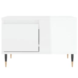 Berkfield Home Coffee Table High Gloss White 55x55x36.5 cm Engineered Wood - thumbnail 5