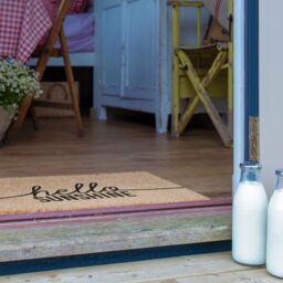 Artsy Mats Hello Sunshine Coir Doormat (60 x 40cm) in Brown - Size: 40 cm x 60 cm - thumbnail 4