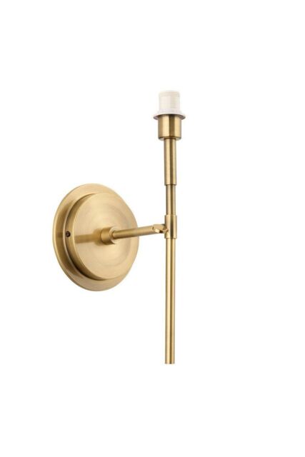 Netlighting Rennes Fitting Only Wall Lamp Antique Brass Plate in Gold - image 1
