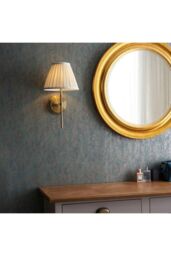 Netlighting Rennes Fitting Only Wall Lamp Antique Brass Plate in Gold - thumbnail 4
