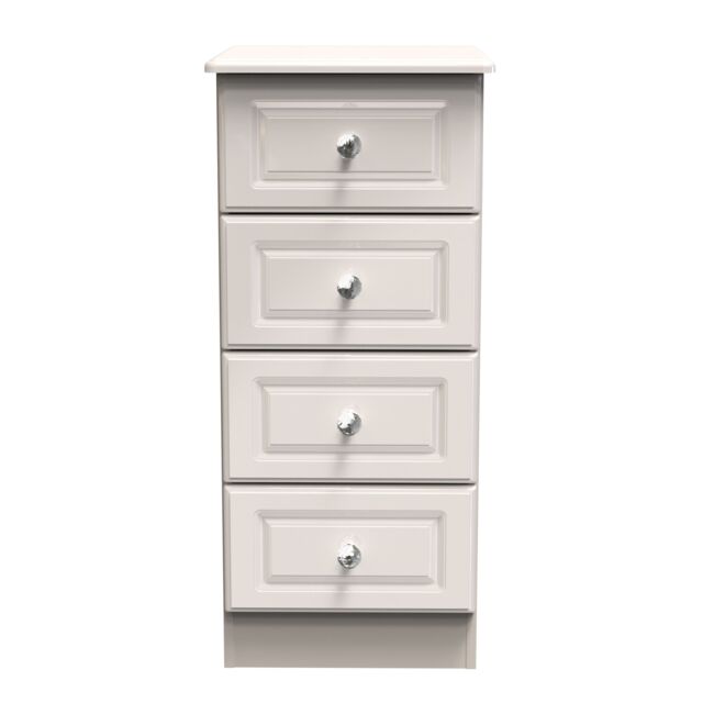 Ready Assembled 2 U Stratford 4 Drawer Tall Bedside (Ready Assembled) in Taupe - image 1