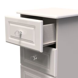 Ready Assembled 2 U Stratford 4 Drawer Tall Bedside (Ready Assembled) in Taupe - thumbnail 5