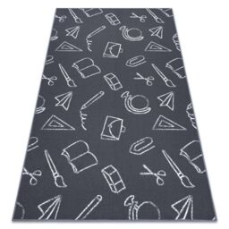 RugsX For Kids Rug in Grey - Size: 100 cm x 150 cm - thumbnail 1
