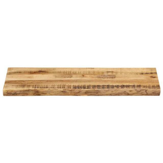 Berkfield Home Table Top Live Edge 100x40x3.8 cm Solid Wood Rough Mango in Brown - image 1