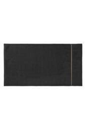 Bianca 'Zero Twist Satin Stitch' Cotton Towel in Black - thumbnail 5
