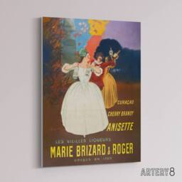 "Artery8 The Old Liqueurs Vintage Advert Canvas Wall Art Print Cappiello - Size: W18"" x H24""" - thumbnail 2