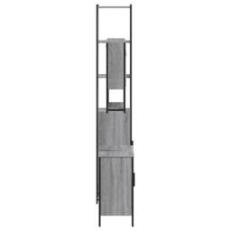 Berkfield Home Durable 3 Piece Bathroom Furniture Set Grey Sonoma Engineered Wood - thumbnail 7