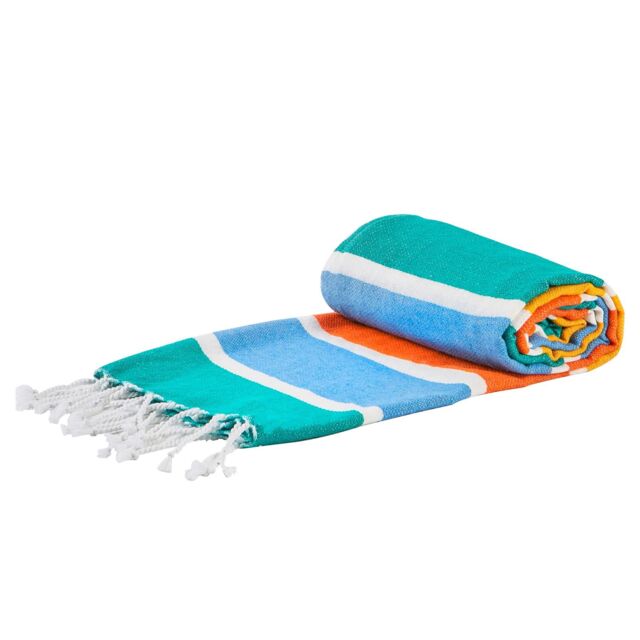 Nicola Spring 100% Cotton Bath Towel Turkish Style Hamman Blanket Bath Sheet - 160 x 90cm - image 1