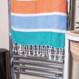 Nicola Spring 100% Cotton Bath Towel Turkish Style Hamman Blanket Bath Sheet - 160 x 90cm - thumbnail 6