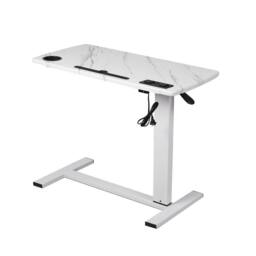 Levede Adjustable Standing Desk 65CM to 93CM Height USB Charging in White - thumbnail 3