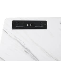 Levede Adjustable Standing Desk 65CM to 93CM Height USB Charging in White - thumbnail 7