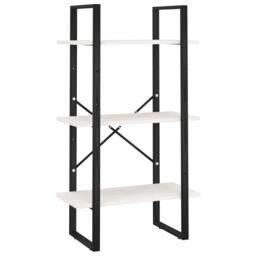 Berkfield Home Storage Shelf White 60x30x105 cm Solid Pine Wood - Size: 60 x 30 x 105 cm - thumbnail 2