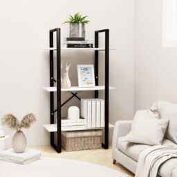 Berkfield Home Storage Shelf White 60x30x105 cm Solid Pine Wood - Size: 60 x 30 x 105 cm
