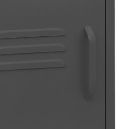Berkfield Home Nightstands 2 pcs Anthracite 35x35x51 cm Steel - Size: 35 x 35 x 51 cm - thumbnail 8