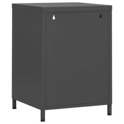 Berkfield Home Nightstands 2 pcs Anthracite 35x35x51 cm Steel - Size: 35 x 35 x 51 cm - thumbnail 5